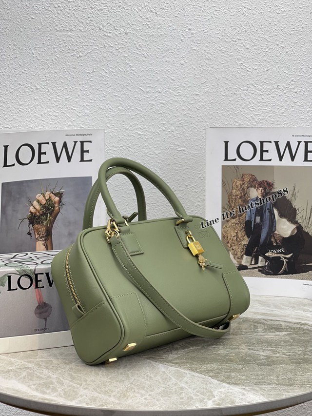 Loewe專櫃2022新款全皮純色手提肩背女包 羅意威Amazono手提包 10523 lyw1425